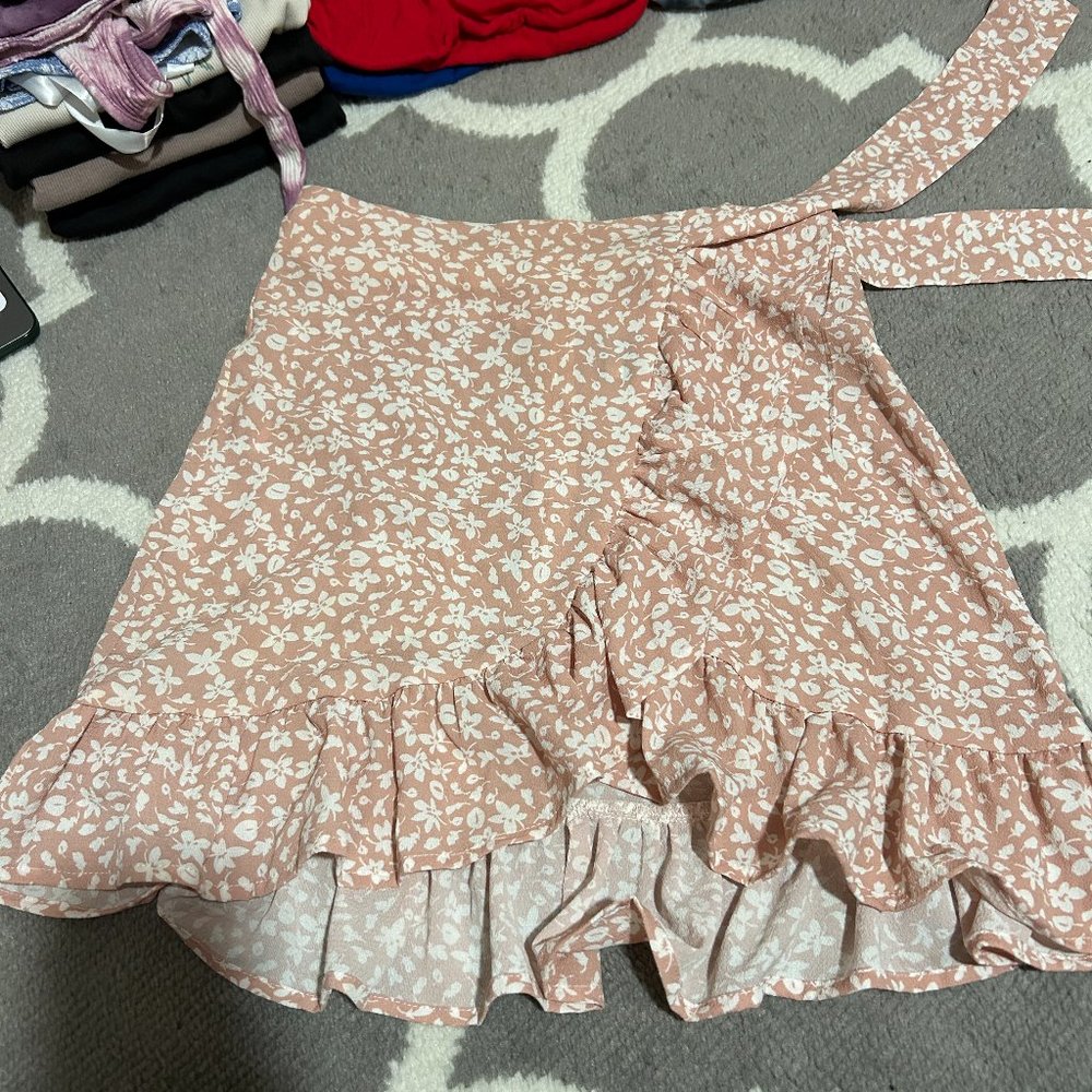 Wrap Mini Skirt